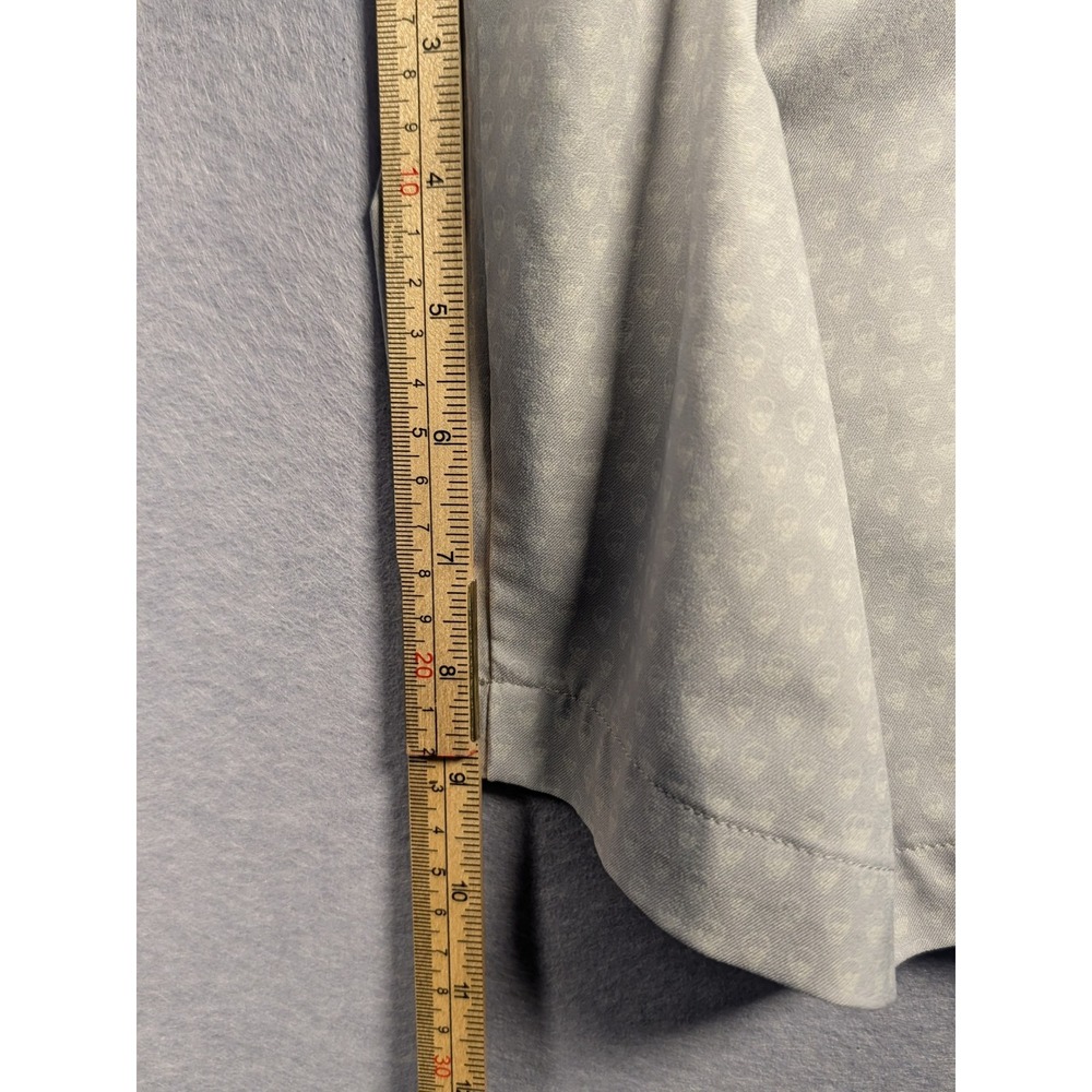 Peter Millar Shorts Mens Size 40 Gray Skull Print Performance Golf Excellent - Picture 5 of 5